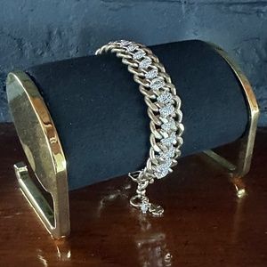 LUCKY BRAND TWO-TONED GOLD & SILVER BRACELET.